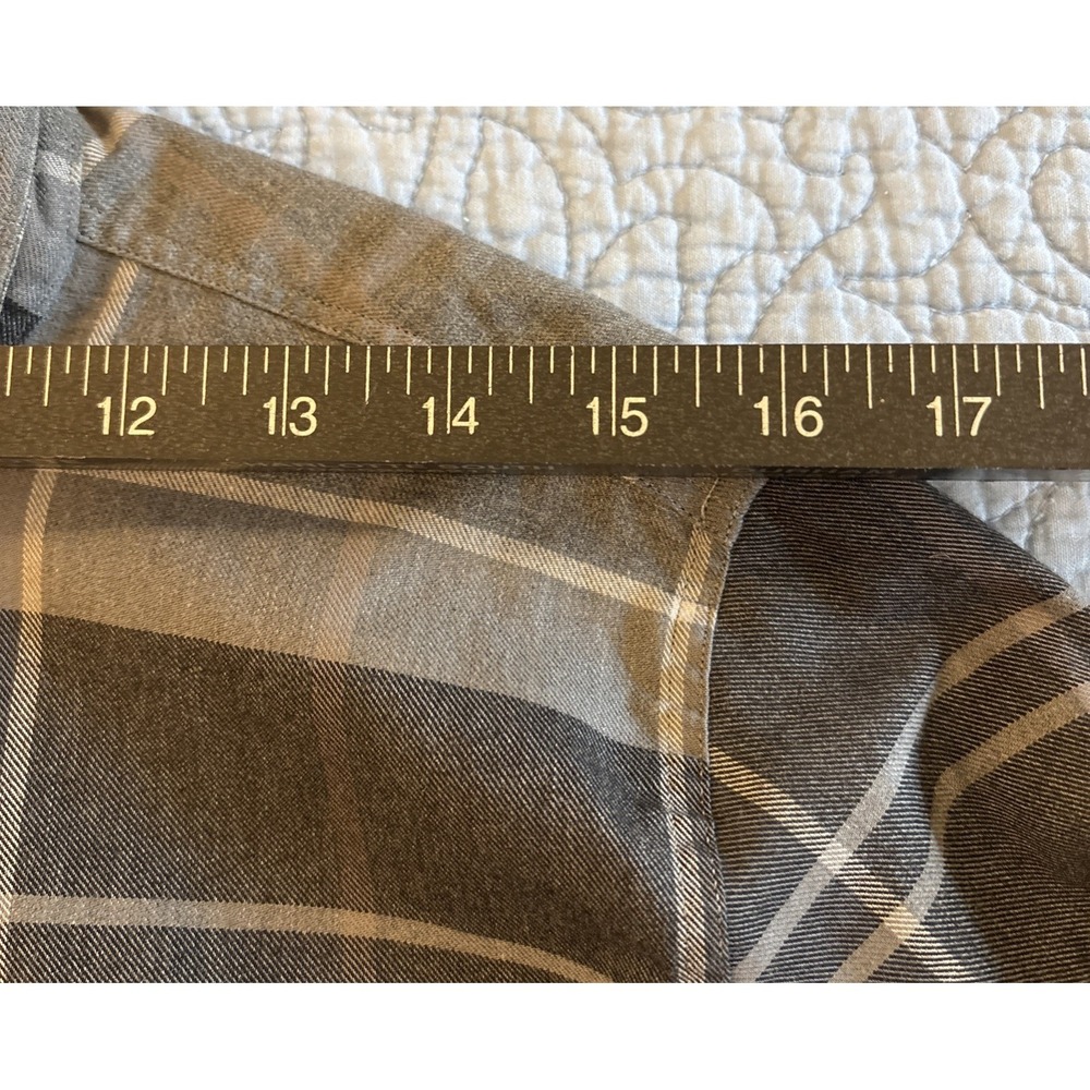 Barbour Winter Tartan Women Size 14 Slim Fit Button down Long Sleeve Plaid Shirt - Picture 3 of 9